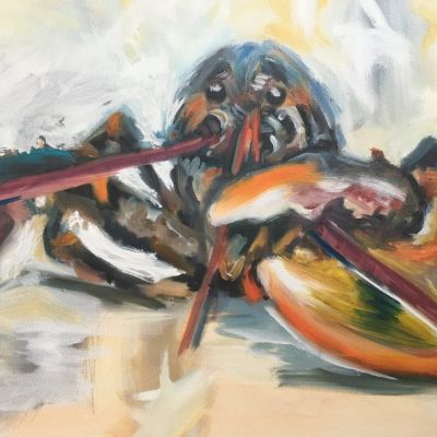 Lobster Looser, oil on canvas