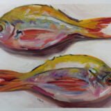 TF, oil on paper