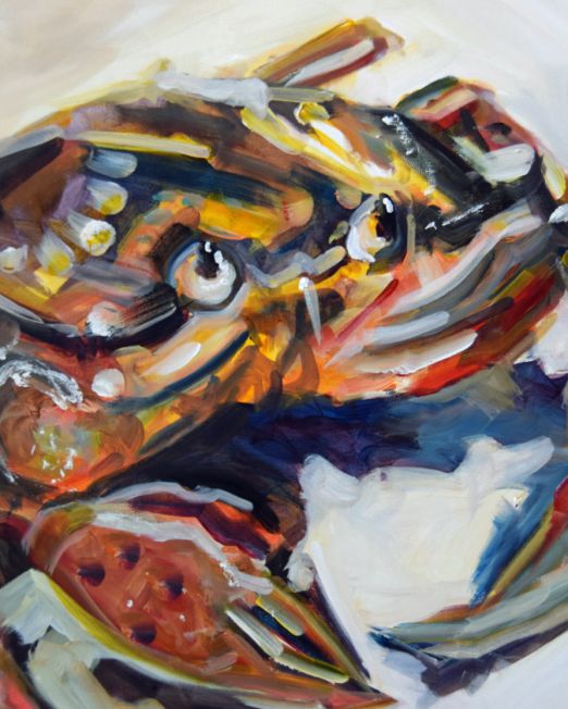 CROY 50 x 65cm, acrylic on paper