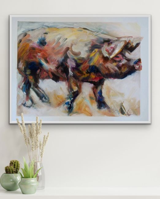 PoP 50 x 65cm, oil on paper